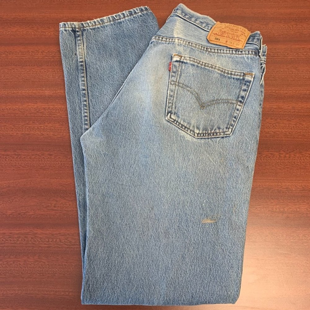 Vintage 501 Levi 100% Cotton USA Made High Rise